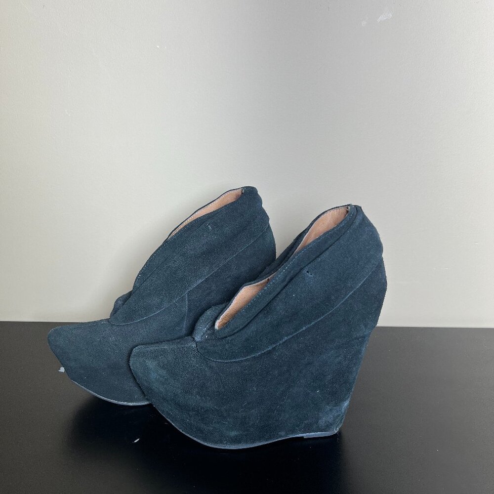 Jeffrey Campbell wedge suede platforms